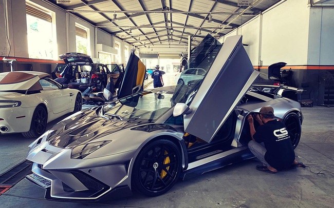 Lamborghini Aventador độ body độc nhất của đại gia TP. HCM lộ diện với điểm giống 2 siêu phẩm của Hoàng Kim Khánh